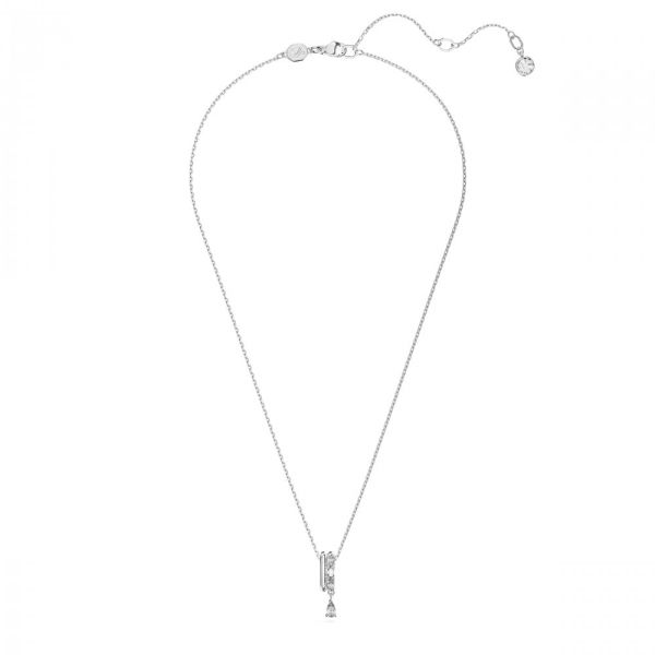 Pingente Swarovski Dextera Combinação de lapidações Branco Lacado a ródio