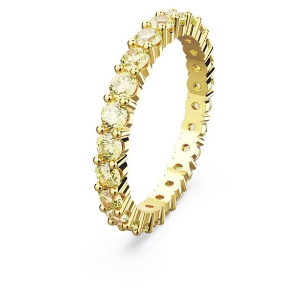 Anel Swarovski Matrix Lapidação redonda Amarelo Lacado a dourado 60
