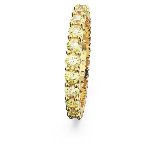 Anel Swarovski Matrix Lapidação redonda Amarelo Lacado a dourado 60