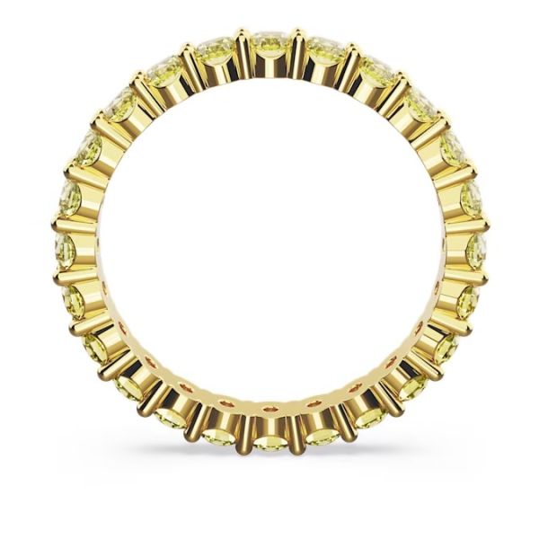 Anel Swarovski Matrix Lapidação redonda Amarelo Lacado a dourado 60