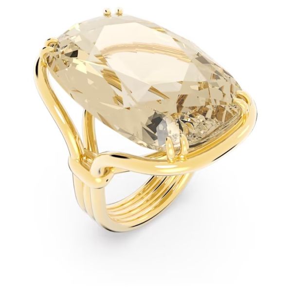 Anel swarovski Harmonia cocktail Cristal de grandes dimensões Dourado 60