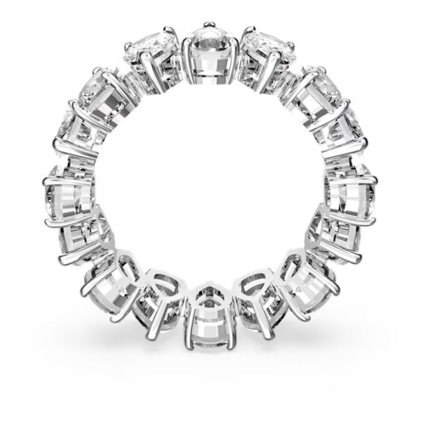 Anel Swarovski Vittore Lapidação gota Branco Lacado a ródio 52