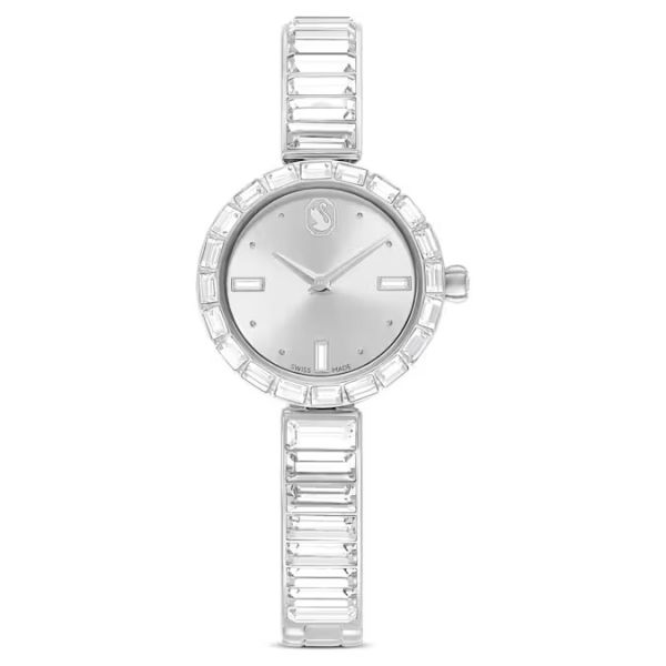 Relógio Swarovski Matrix Bangle Fabrico suíço Bracelete em cristal Prateado Aço inoxidável