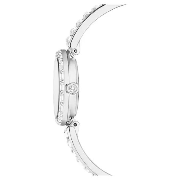 Relógio Swarovski Matrix Bangle Fabrico suíço Bracelete em cristal Prateado Aço inoxidável