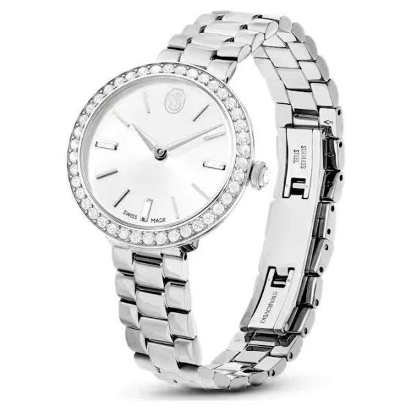 Relógio Swarovski Certa Fabrico suíço Pulseira de metal Prateado Aço inoxidável