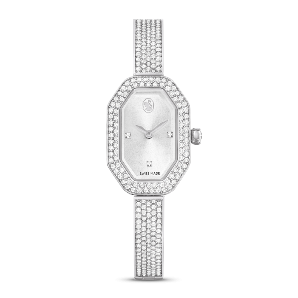 Relógio Swarovski Dextera Bangle Fabrico suíço Pulseira de metal Prateado Aço inoxidável