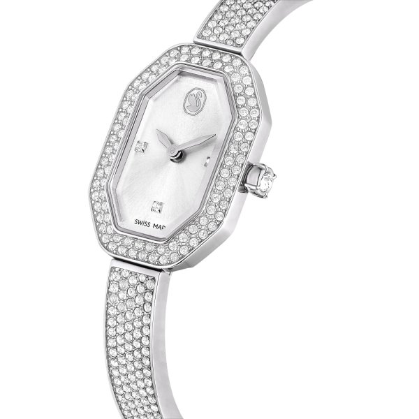 Relógio Swarovski Dextera Bangle Fabrico suíço Pulseira de metal Prateado Aço inoxidável