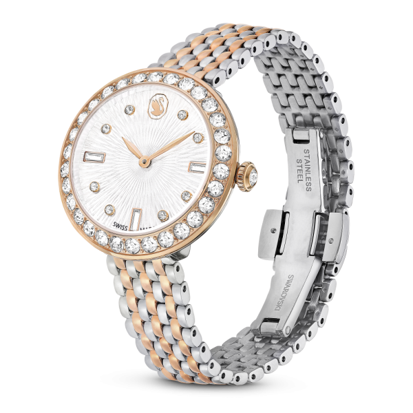 Relógio Certa Fabrico suíço Pulseira de metal Tom Dourado rosa Acabamento de combinação de metais
