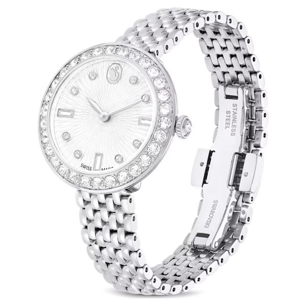 Relógio Swarovski Certa Fabrico suíço Pulseira de metal Prateado Aço inoxidável