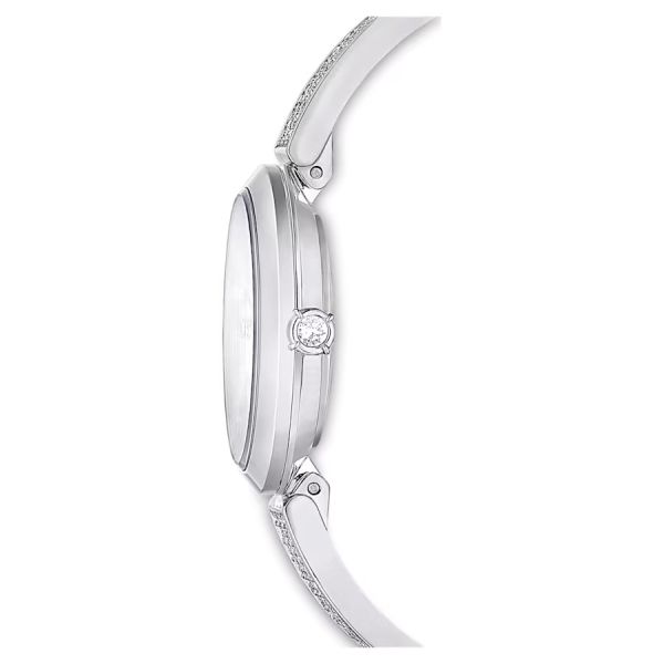 Relógio Swarovski Illumina Fabrico suíço Pulseira de metal Prateado Aço inoxidável