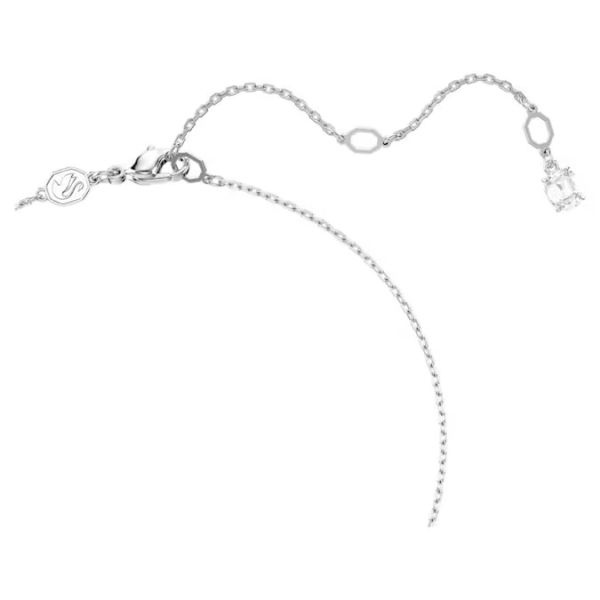 Conjunto Swarovski Matrix Crystal Pearl Lapidação redonda Branco Lacado a ródio