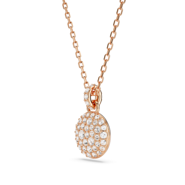 Conjunto Swarovski Meteora Branco Lacado a rosa dourado