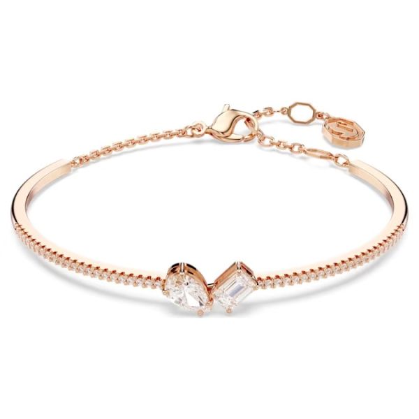 Conjunto Swarovski Mesmera Combinação de lapidações Branco Lacado a rosa dourado