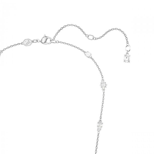 Conjunto Swarovski Mesmera Combinação de lapidações Design disperso Branco Lacado a ródio