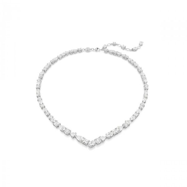 Conjunto Swarovski Mesmera Combinação de lapidações Branco Lacado a ródio