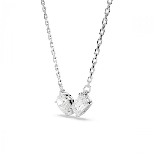 Conjunto Swarovski Mesmera Combinação de lapidações Branco Lacado a ródio