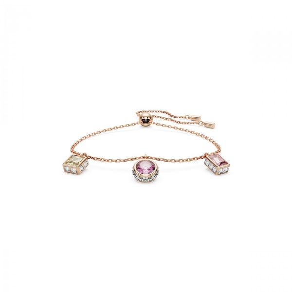 Conjunto Swarovski Stilla Combinação de lapidações Multicor Lacado a rosa dourado