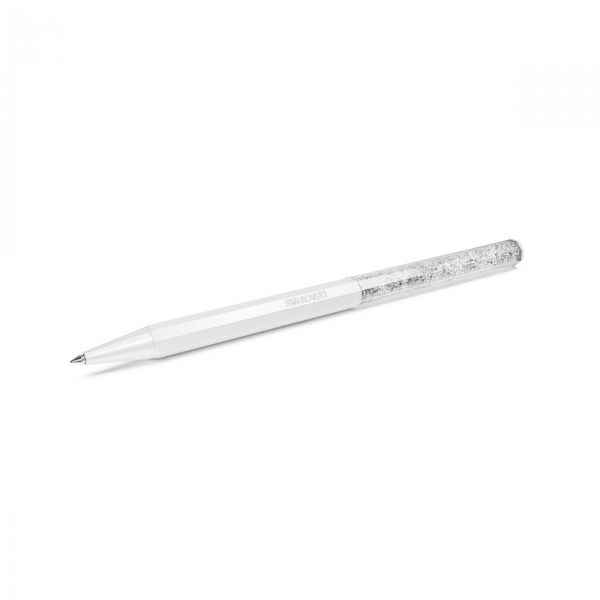 Caneta esferográfica Crystalline Branco Lacada a branco