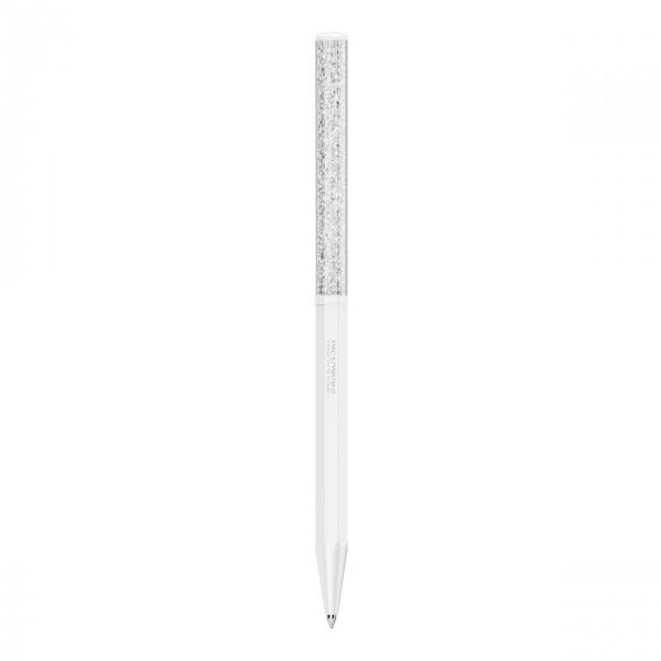 Caneta esferográfica Crystalline Branco Lacada a branco
