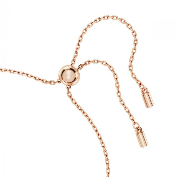 Pulseira Swarovski Idyllia Trevo Branco Revestido a tom de Dourado rosa