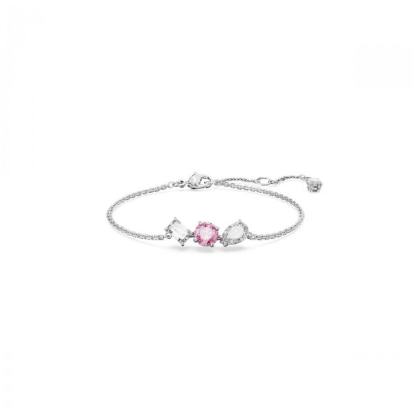 Pulseira Swarovski Mesmera Cortes mistos Rosa Revestido a Ródio