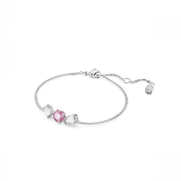 Pulseira Swarovski Mesmera Cortes mistos Rosa Revestido a Ródio