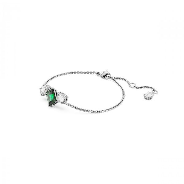 Pulseira Swarovski Mesmera Cortes mistos Verde Revestido a Ródio