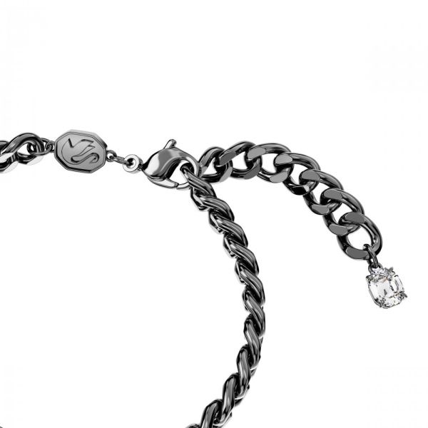 Pulseira Swarovski Millenia Corte octogonal Azul Revestida a Ruténio