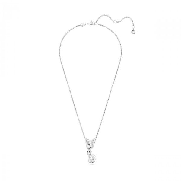 Pendente Swarovski em camadas Disney Mickey Mouse Branco Revestido a Ródio