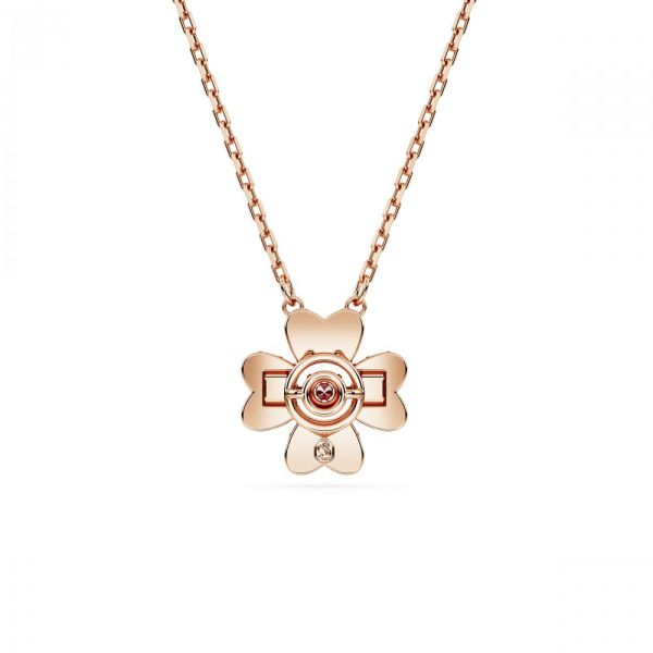 Pendente Swarovski Idyllia Trevo Branco Revestido a tom de Dourado rosa
