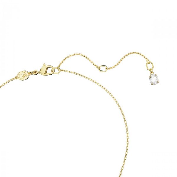 Pendente Swarovski Dextera LAço entrelaÃ§ado Branco Revestido a tom de Dourado