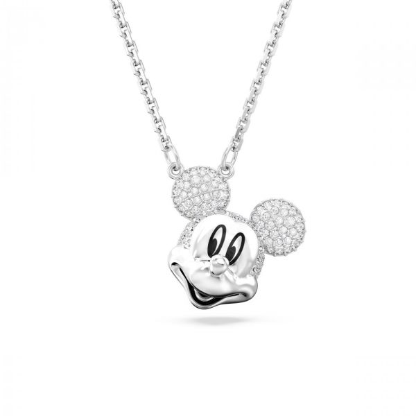 Pendente Swarovski Disney Mickey Mouse Branco Revestido a Ródio