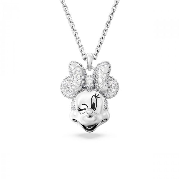 Pendente Swarovski Disney Minnie Mouse Branco Revestido a Ródio