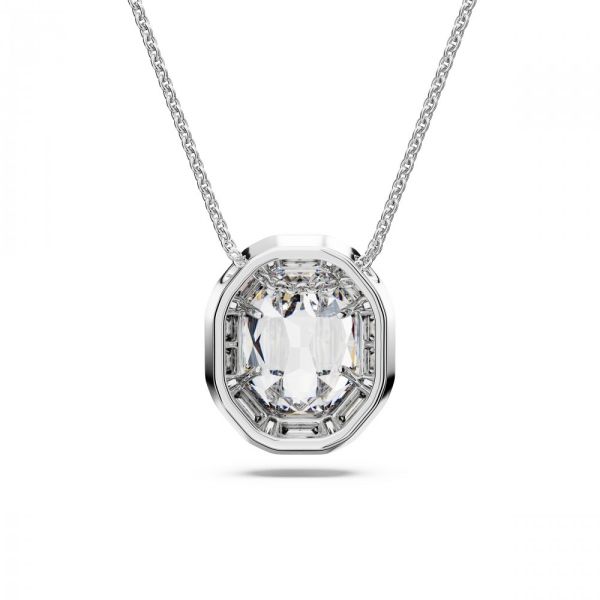 Pendente Swarovski Mesmera Corte octogonal Branco Revestido a Ródio
