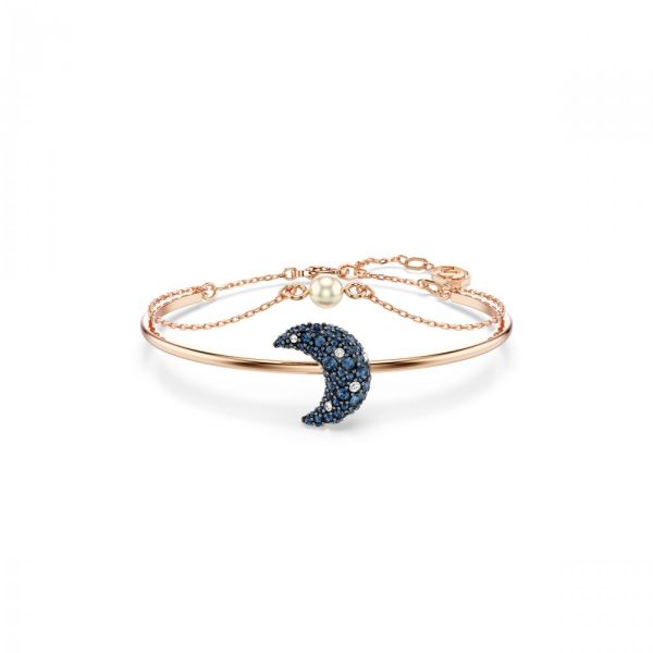 Bracelete Swarovski Luna Multicolorido Revestido a tom de Dourado rosa