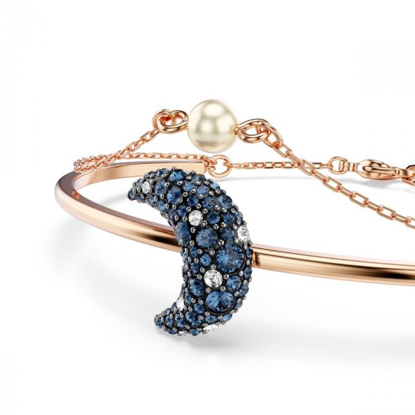 Bracelete Swarovski Luna Multicolorido Revestido a tom de Dourado rosa
