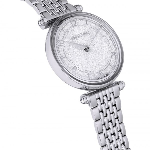 Relógio Swarovski Crystalline Wonder Fabricado na Suiça Pulseira Swarovski de metal Tom prateado Aço inoxidável