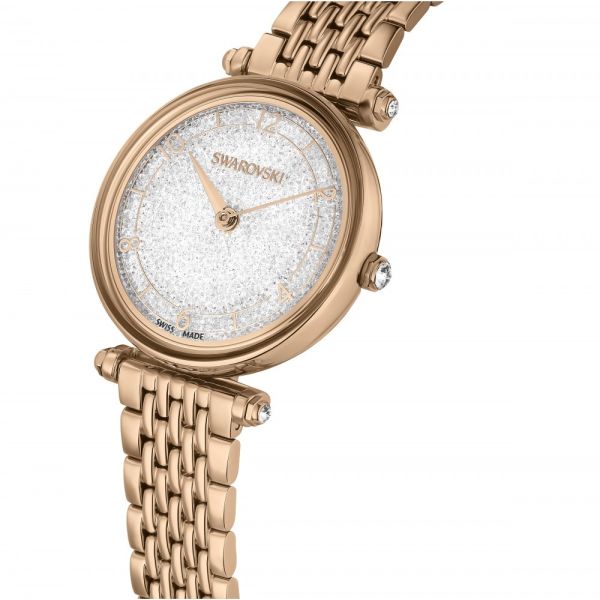 Relógio Swarovski Crystalline Wonder Fabricado na Suiça Pulseira Swarovski de metal Tom de Dourado rosa Acabamento em tom de Dourado rosa