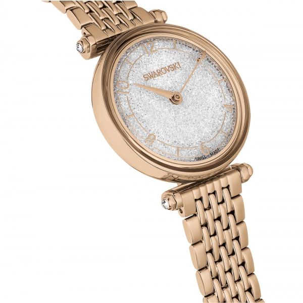 Relógio Swarovski Crystalline Wonder Fabricado na Suiça Pulseira Swarovski de metal Tom de Dourado rosa Acabamento em tom de Dourado rosa