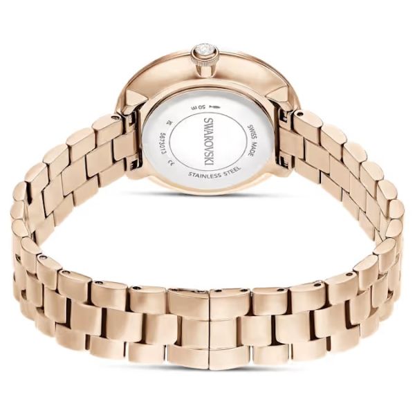 Relógio Swarovski Certa Fabrico suíço Pulseira de metal Dourado Acabamento em champanhe dourado