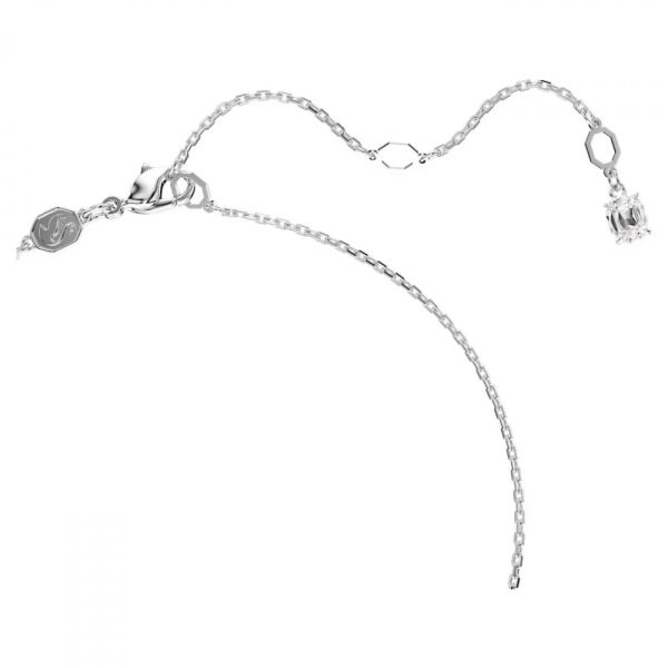 Pingente Swarovski Imber Lapidação redonda Branco Lacado a ródio