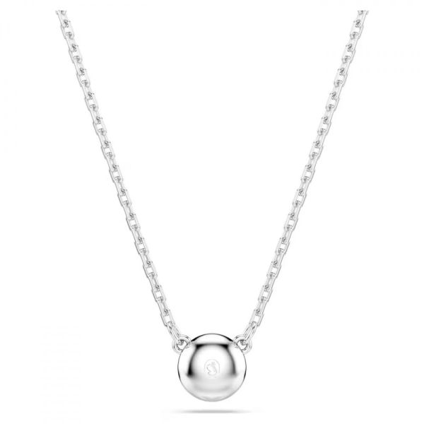 Pingente Swarovski Imber Lapidação redonda Branco Lacado a ródio