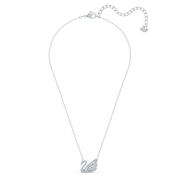 Colar Swarovski Dancing Swan Cisne Branco Lacado a Ródio