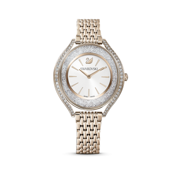 Relógio Swarovski Crystalline Aura Dourado Acabamento em Champanhe Dourado