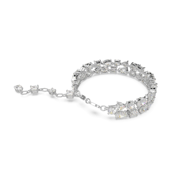 Pulseira Swarovski Mesmera Combinação de Lapidações Branca Lacado a Ródio