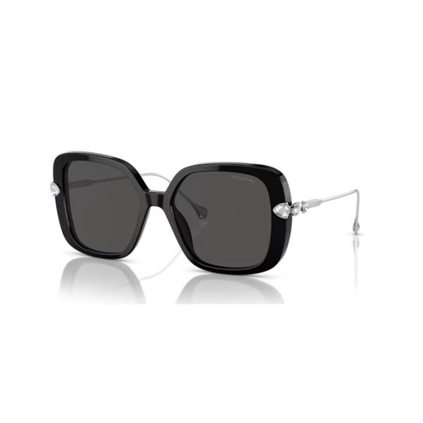 Óculos de sol Swarovski Tamanho grande Modelo quadrado SK6011EL Preto