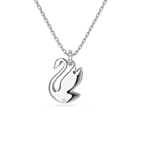 Pingente Swarovski Iconic Swan Cisne Médio Branco Lacado a Ródio