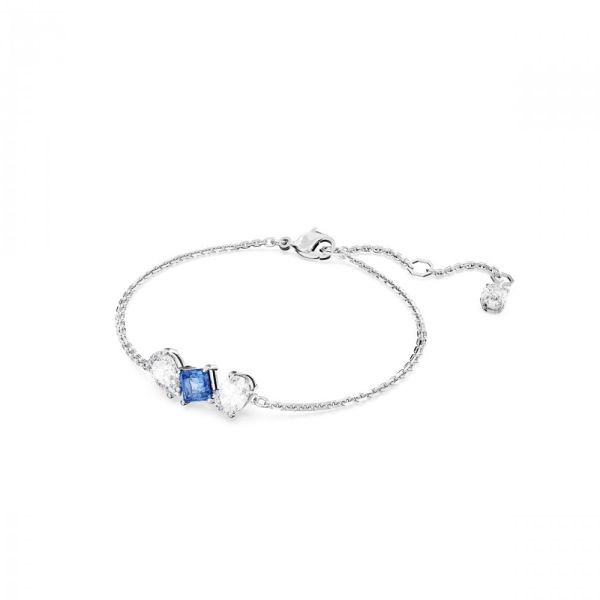 Pulseira Swarovski Mesmera Combinação de Lapidação Azul Lacado a Ródio