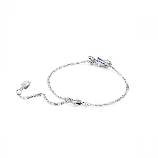Pulseira Swarovski Mesmera Combinação de Lapidação Azul Lacado a Ródio