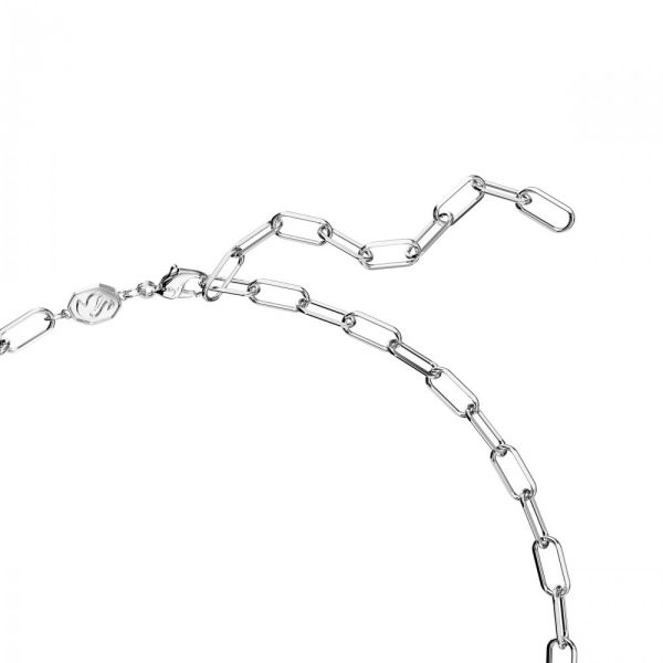 Luna necklace Moon White Rhodium plated